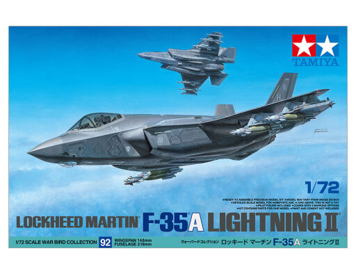 Tamiya 60792 Lockheed Martin F-35A Lightning II 1/72 Model samolotu do sklejania