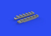 EDU672279 P-51B/C exhausts stacks PRINT 1/72