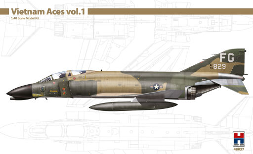 H2K48037 F-4C Phantom II Vietnam Aces vol.1 Model samolotu do sklejania