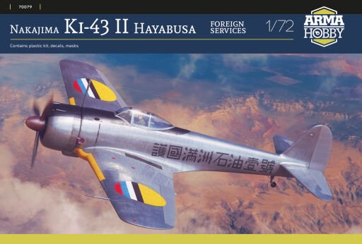 70079 Nakajima Ki-43 II Hayabusa Foreign Services Model samolotu do sklejania