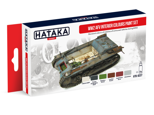 HTK-AS37 WW2 AFV Interior Colours paint set farby modelarskie