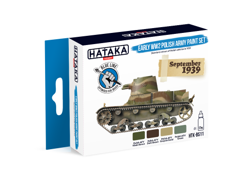 HTK-BS11 Early WW2 Polish Army paint set BLUE LINE farby modelarskie