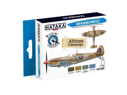 HTK-BS08 RAF in Africa paint set --> BLUE LINE farby modelarskie