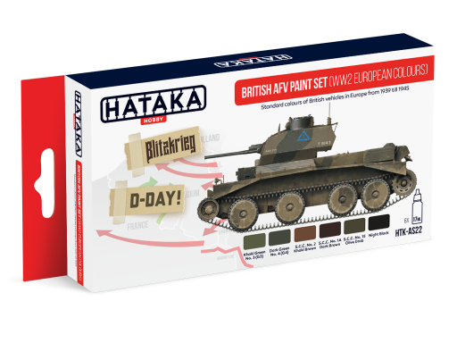 HTK-AS22 British AFV paint set WW2 European colours farby modelarskie