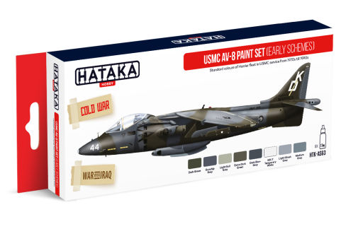 HTK-AS63 USMC AV-8 paint set early schemes farby modelarskie