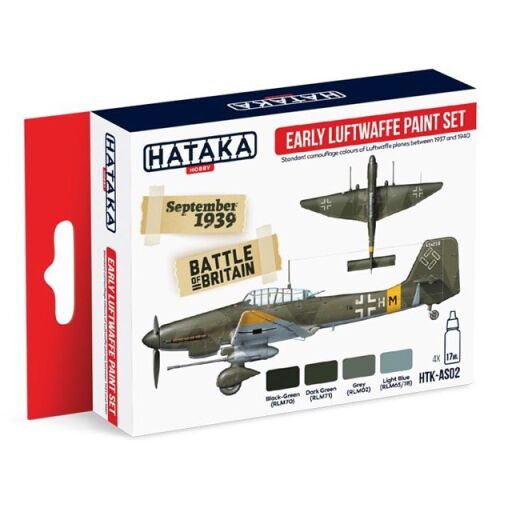 HTK-AS02 Early Luftwaffe paint set farby modelarskie