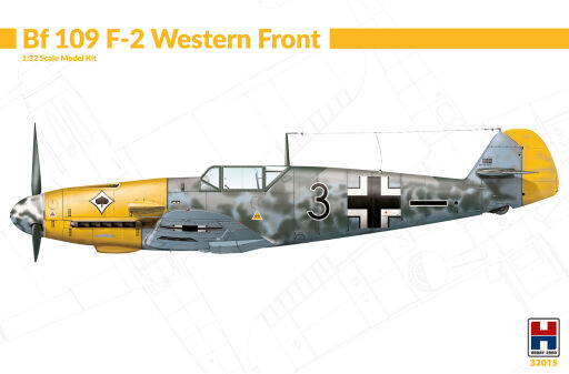 H2K32015 Messerschmitt Bf 109 F-2 Western Front Model samolotu do sklejania