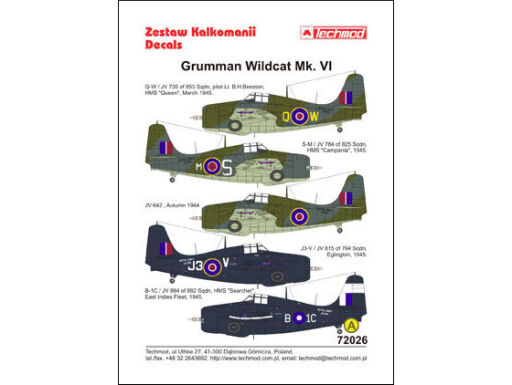 TCH72026 General Motors Wildcat VI Model samolotu do sklejania