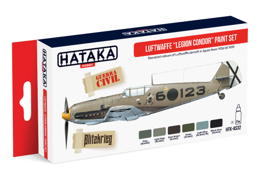 HTK-AS32 Luftwaffe Legion Condor paint set farby modelarskie