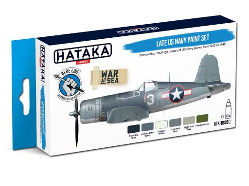 HTK-BS05.2 Late US Navy paint set – BLUE LINE farby modelarskie