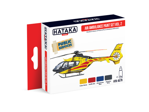 HTK-AS79 Air Ambulance (HEMS) paint set vol. 2 farby modelarskie