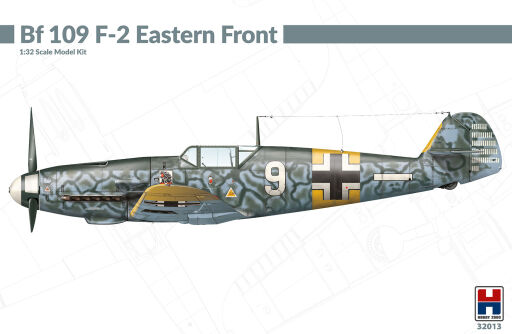 H2K32013 Messerschmitt Bf 109 F-2 Eastern Front Model samolotu do sklejania