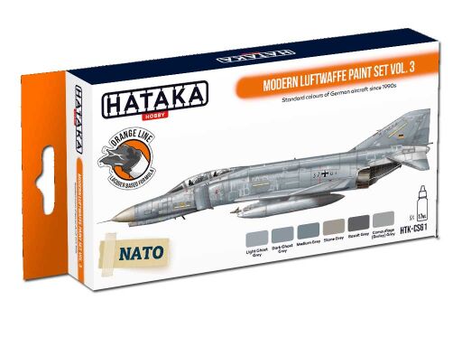 HTK-CS61 Modern Luftwaffe paint set vol. 3 -- ORANGE LINE farby modelarskie