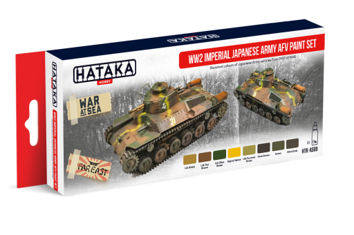 HTK-AS69  WW2 Imperial Japanese Army AFV paint set farby modelarskie