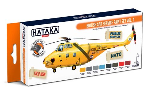 HTK-CS98 British SAR Service paint set vol. 1 -- ORANGE LINE farby modelarskie