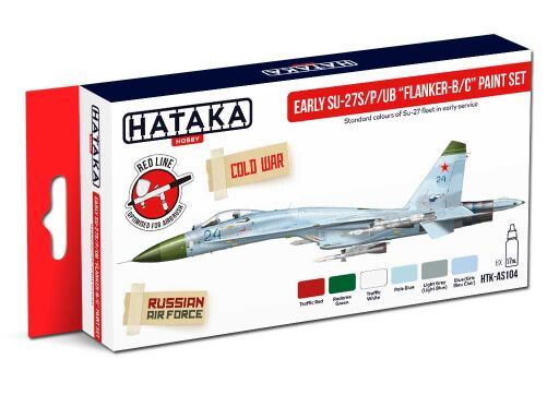 HTK-AS104 Early Su-27S/P/UB Flanker-B/C paint set farby modelarskie