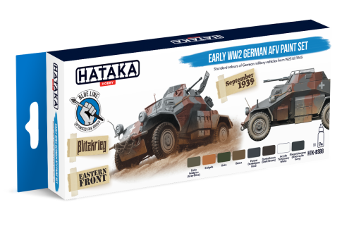 HTK-BS88 Early WW2 German AFV paint set -- BLUE LINE farby modelarskie