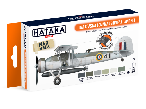 HTK-CS49 RAF Coastal Command & RN FAA paint set  -- ORANGE LINE farby modelarskie