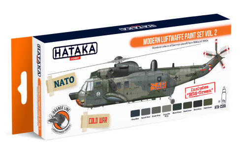 HTK-CS55 Modern Luftwaffe paint set vol. 2 --> ORANGE LINE farby modelarskie