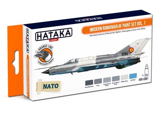 HTK-CS91 Modern Romanian AF paint set vol. 1 -- ORANGE LINE farby modelarskie