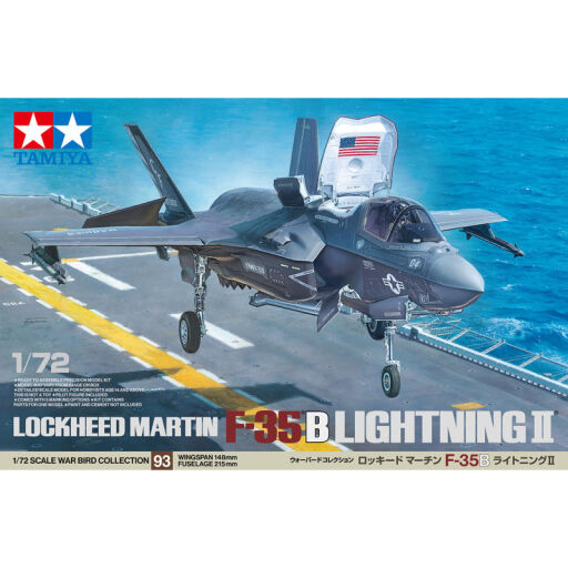 Tamiya 60793 1/72 Lockheed Martin F-35B Lightning II Model samolotu do sklejania