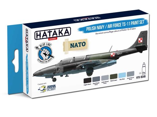 HTK-BS46 Polish Navy / Air Force TS-11 paint set – BLUE LINE farby modelarskie