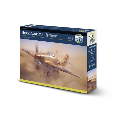 40008 Hurricane Mk IIb trop Model samolotu do sklejania