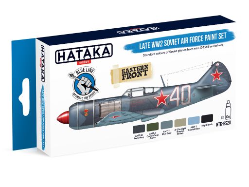 HTK-BS20 Late WW2 Soviet Air Force paint set BLUE LINE farby modelarskie