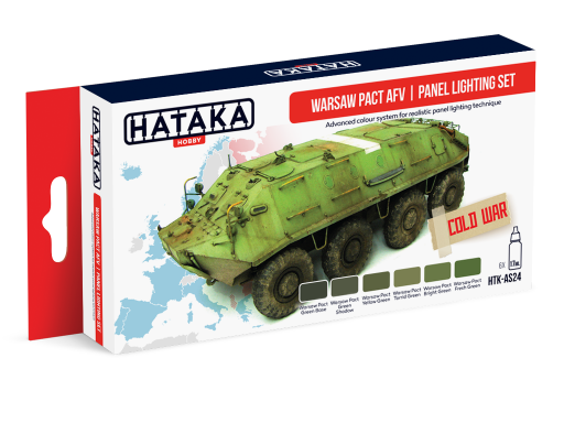 HTK-AS24 Warsaw Pact AFV panel lighting set farby modelarskie