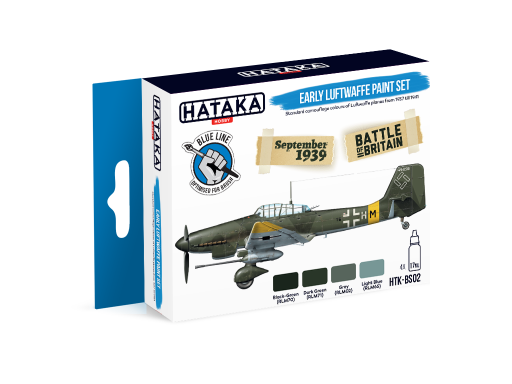 HTK-BS02 Early Luftwaffe paint set -- BLUE LINE farby modelarskie