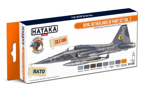 HTK-CS82 Royal Netherlands AF paint set vol. 2 -- ORANGE LINE farby modelarskie