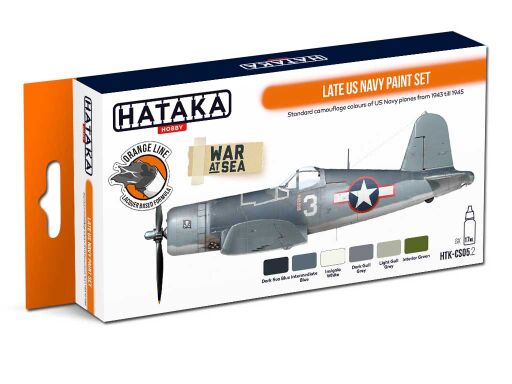 HTK-CS05.2 Late US Navy paint set  -- ORANGE LINE farby modelarskie