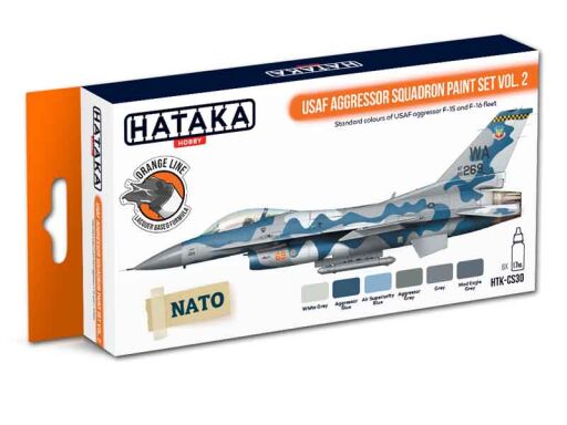 HTK-CS30 USAF Aggressor Squadron paint set vol. 2 -- ORANGE LINE farby modelarskie