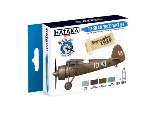 HTK-BS01 Polish Air Force paint set - BLUE LINE farby modelarskie