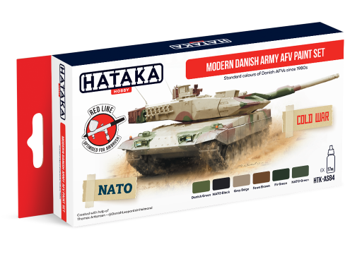 HTK-AS84 Modern Danish Army AFV paint set farby modelarskie