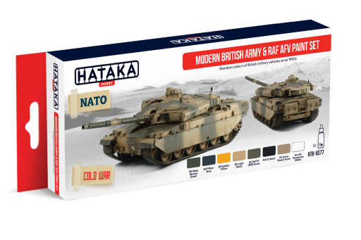 HTK-AS77 Modern British Army and RAF AFV paint set farby modelarskie