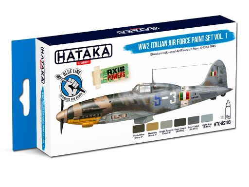 HTK-BS103 WW2 Italian Air Force Paint set vol. 1  – BLUE LINE farby modelarskie