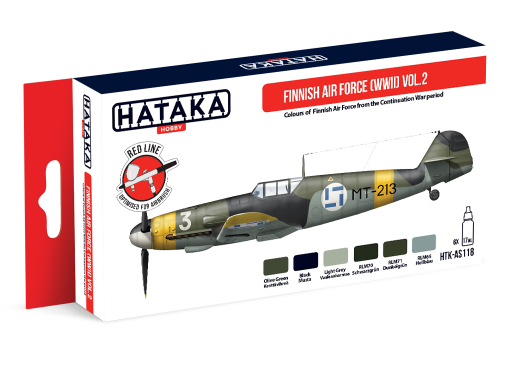 HTK-AS118 - Finnish Air Force (WWII) Vol. 2 -- RED LINE farby modelarskie