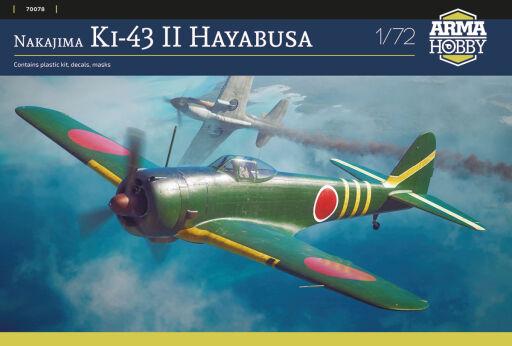 70078 Nakajima Ki-43 II Hayabusa Model samolotu do sklejania