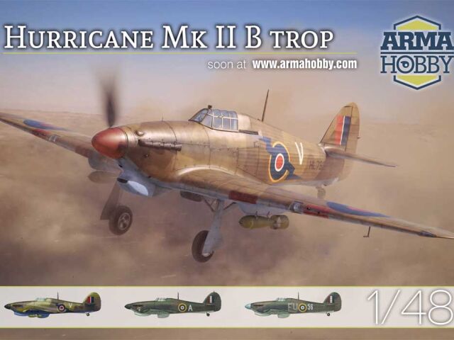 Hurricane IIb trop i akcesoria 3D 1/48